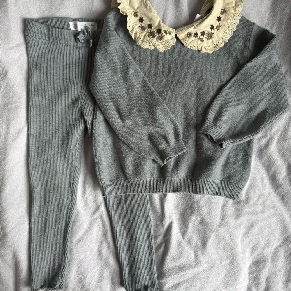 Zara Kids knit set 3T